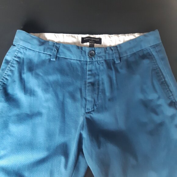 Banana Republic Emerson SZ 31"x30" Men's Cotton Blue Pants Chinos - Picture 4 of 9
